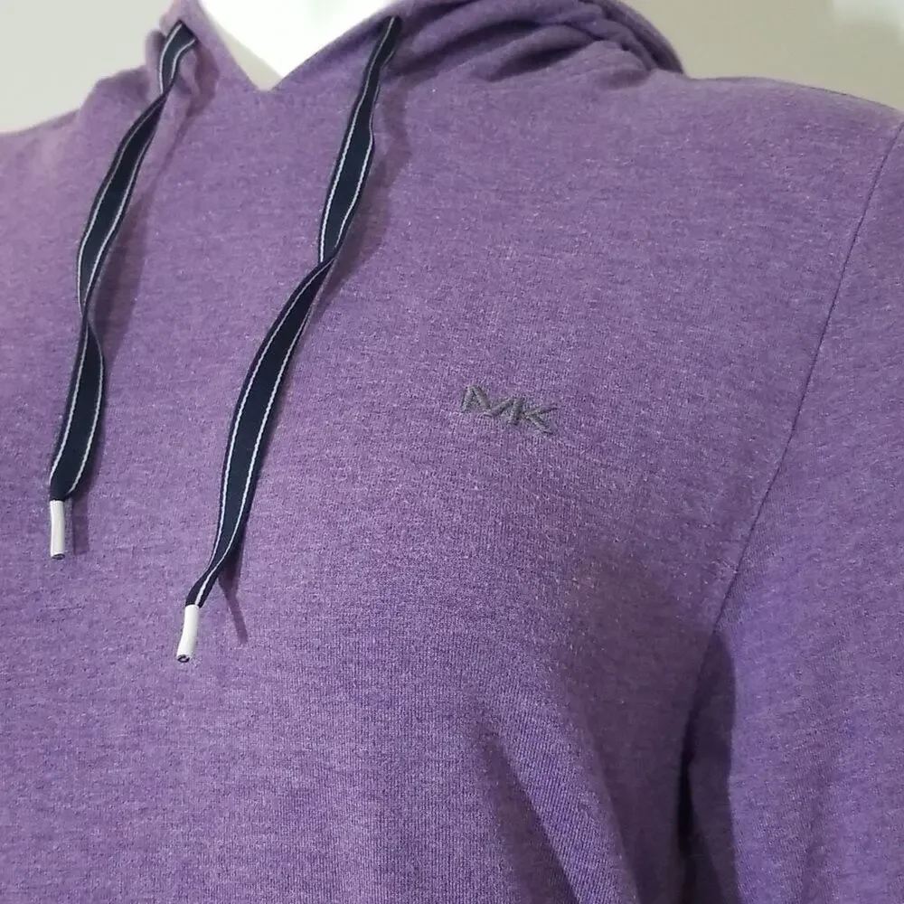 Michael Kors Purple Long Pullover Hoodie Sweatshirt - Women's Size Small